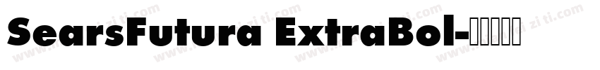 SearsFutura ExtraBol字体转换